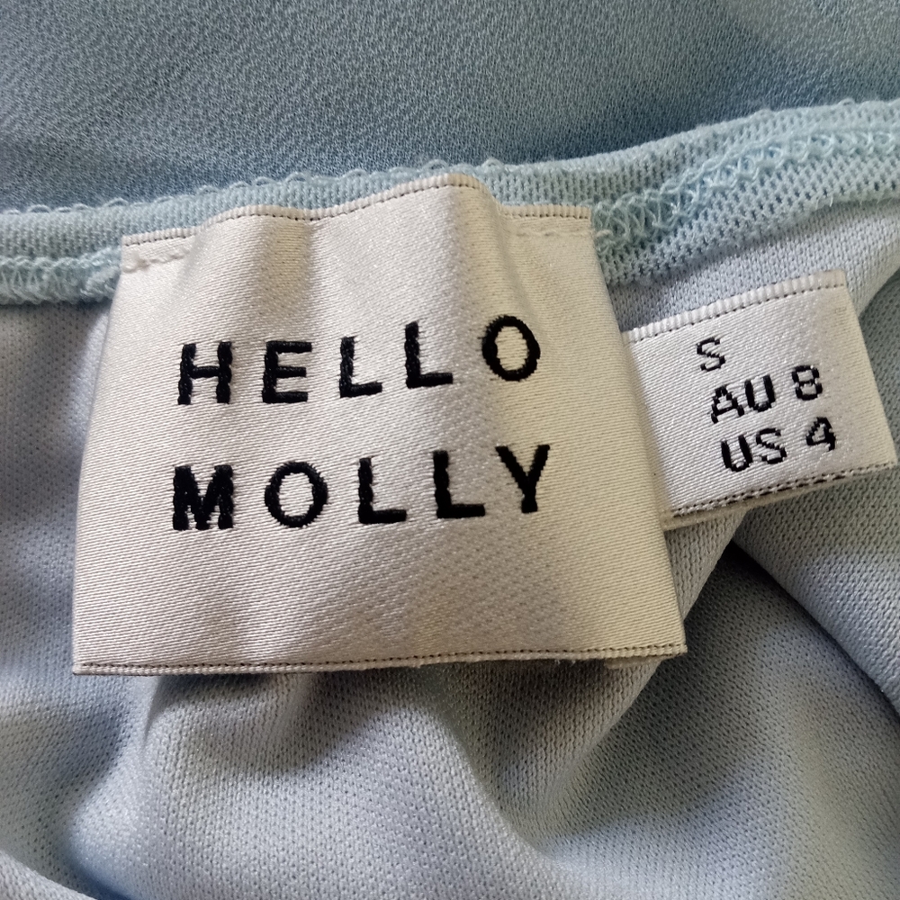 HELLO MOLLY Tangy Bellini Dress In Powder Blue | S - Picture 9 of 9